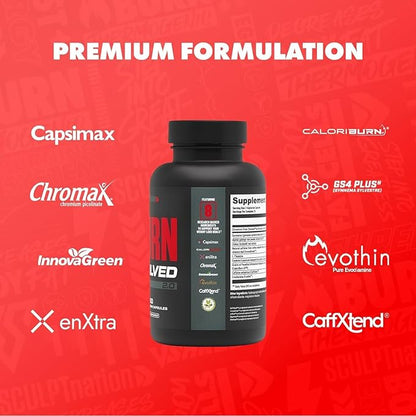 Burn Evolved 2.0 Thermogenic Fat Burner - Manage Appetite, Boost Metabolism and Lose Weight